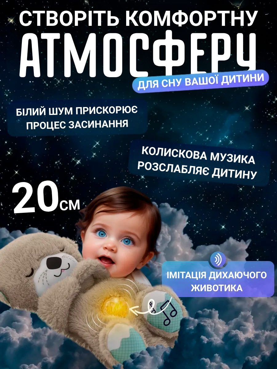 Інтерактивні м’які іграшки-нічники